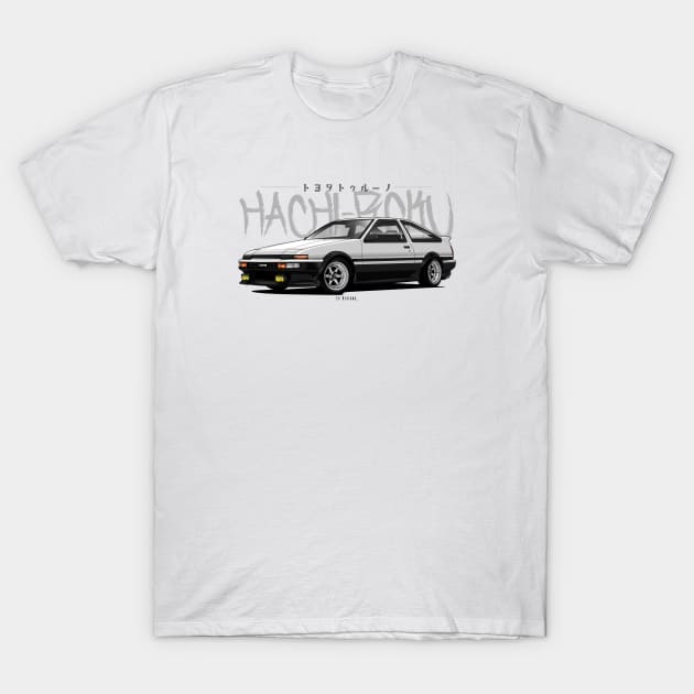 Ae86 Trueno T-Shirt by LpDesigns_